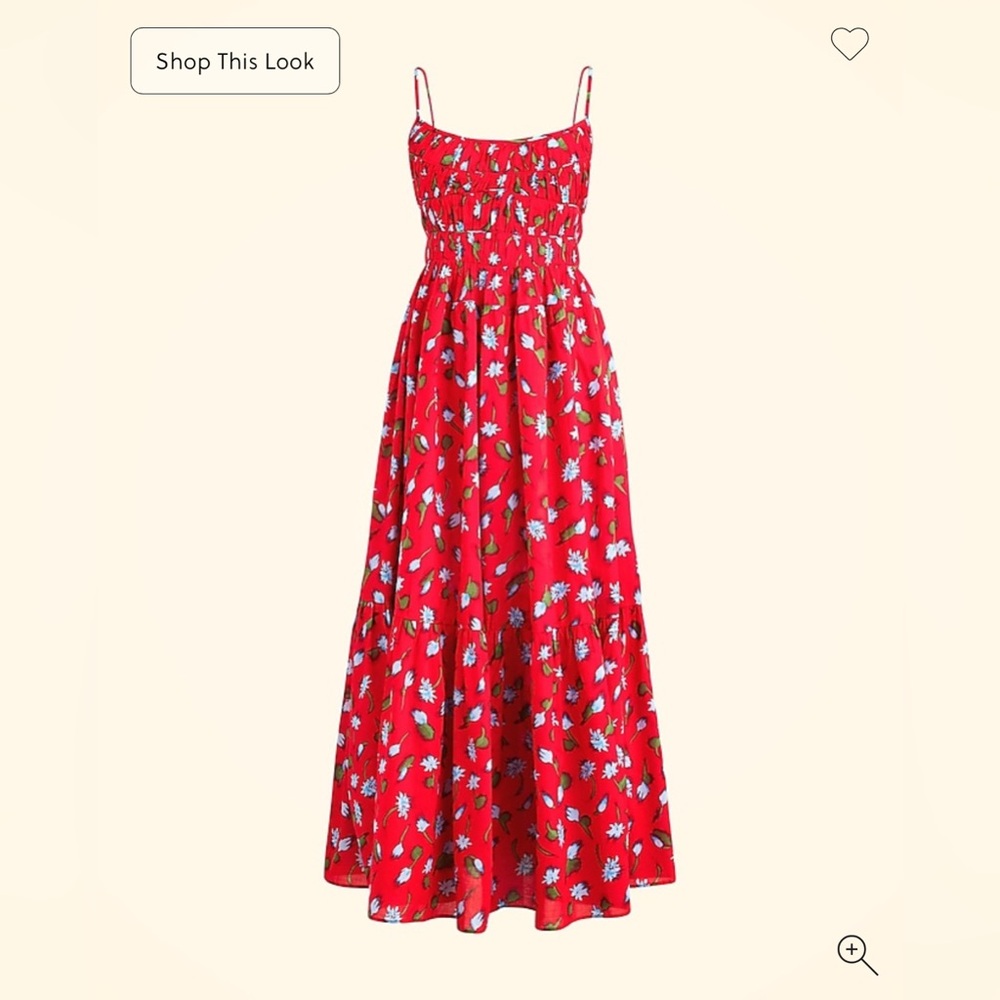 J.CREW Tiered dress in brushed daisy print size XS